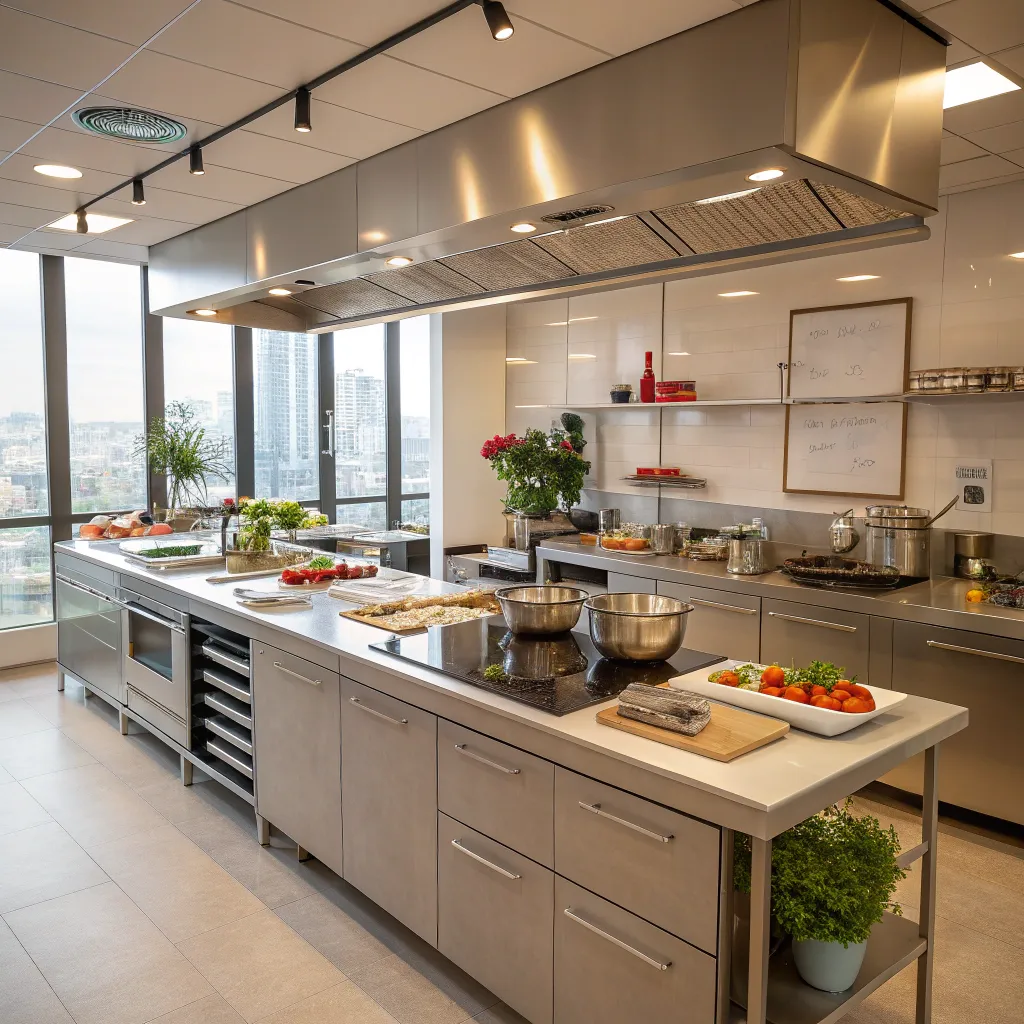 Cooking studio interior